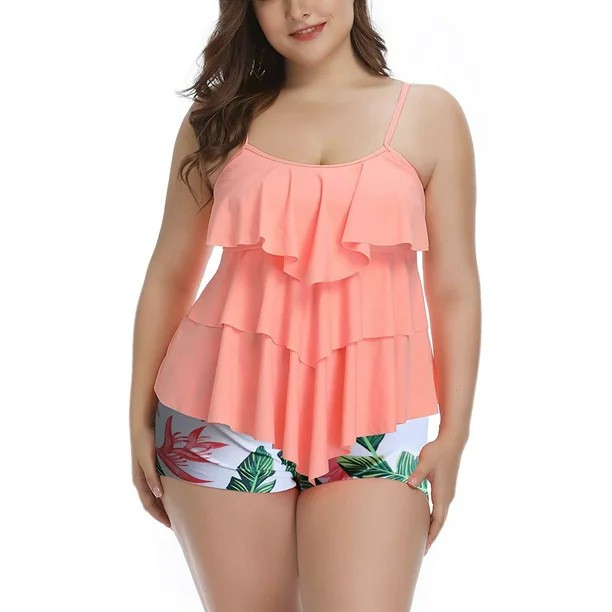 ชุดว่ายน้ำทูพีซแบบแทงกินี่สำหร - Shorts บทวิจารณ์และราคา
